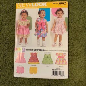 Newlook Pattern #6877  Infant Dresses